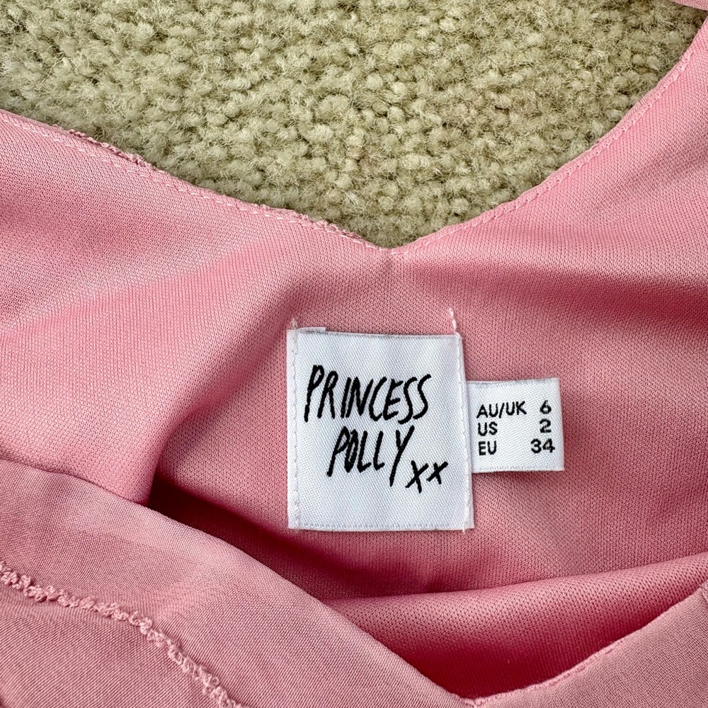 Princess Polly Pink Ruffle Mini Dress - Picture 2 of 3